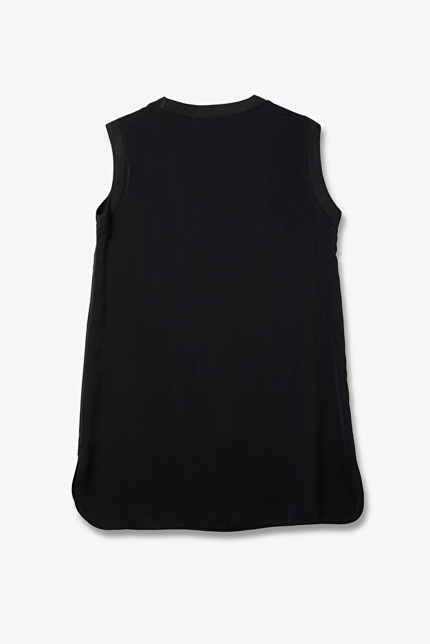 Şifon Dokulu Basic Tunik - 3