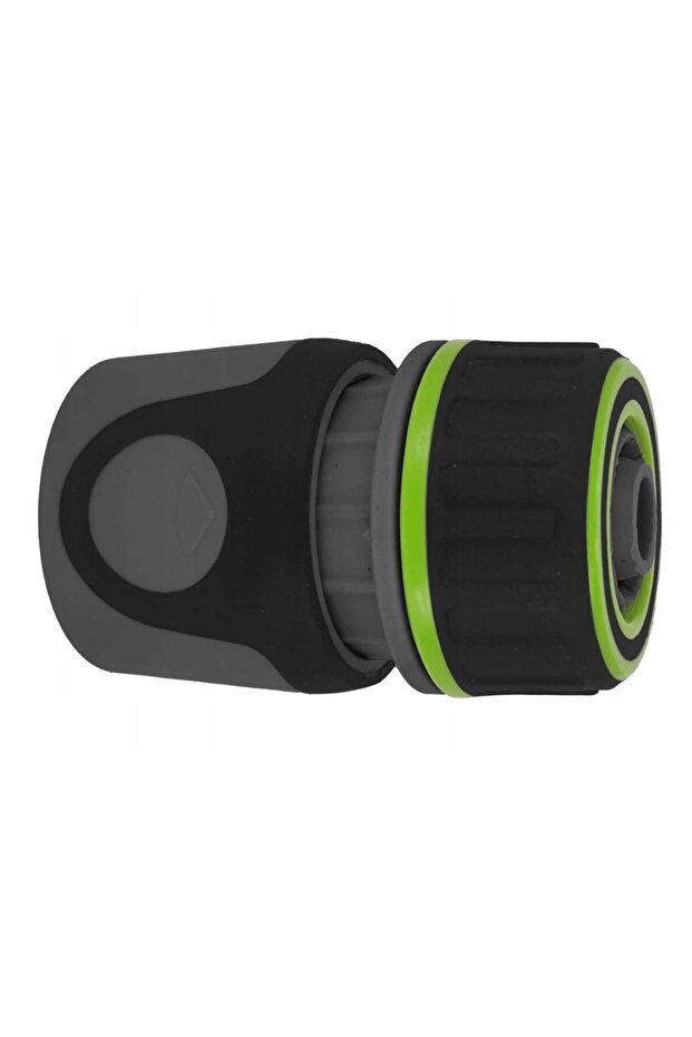 Quick coupler 34 with stop, black plastic - 1