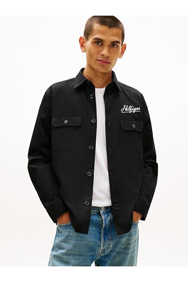 HERRINGBONE OVERSHIRT - 1