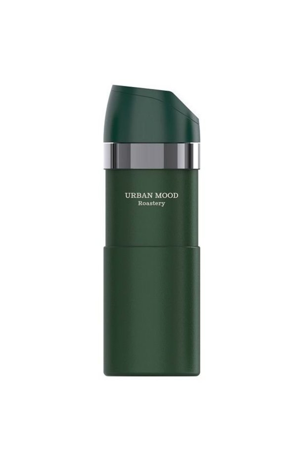 Tm-24 Stainless Steel Thermos Flask 400 ml | Flip Flop Press-On Cap, 6 Hours Hot/Cold, Green