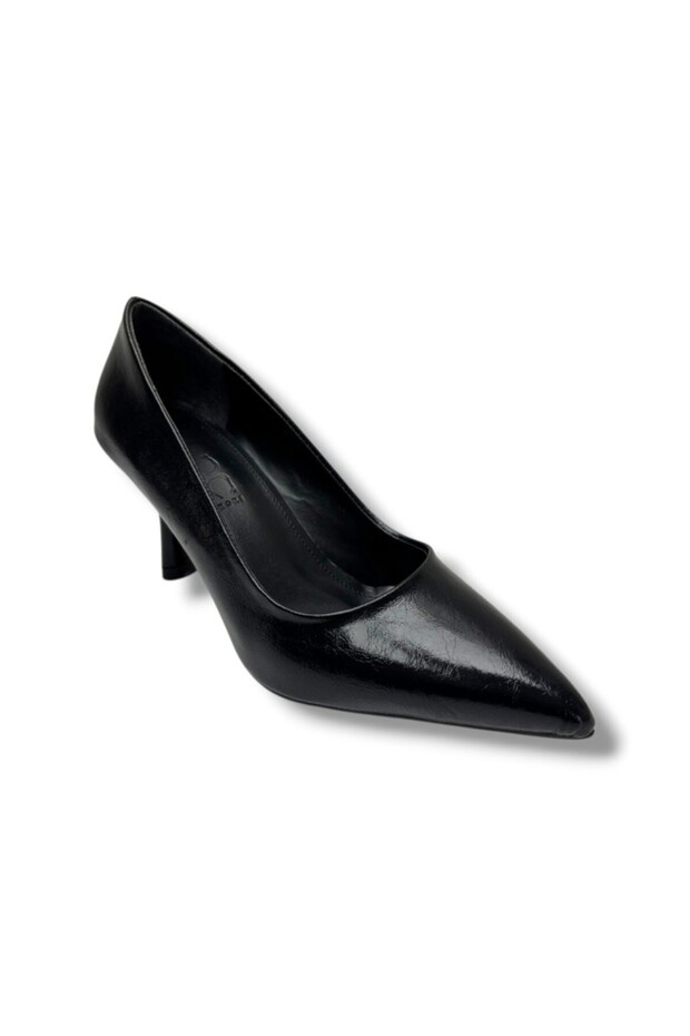 C-Shoes 3149-26 Wrinkled Patent Leather Medium Heel Thin Heel Women's Stiletto