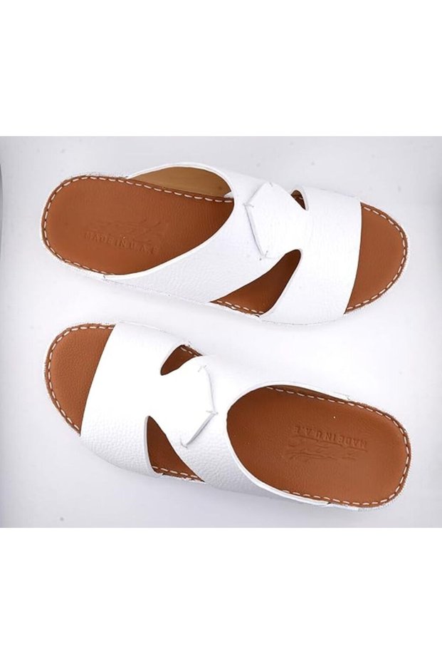 AL NAHHAM Handmade Arabic Sandals For Men | Outdoor Mens Slippers | Open Toe, Genuine Milled Leather