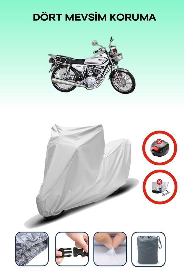 Gray Rear Bag Lock Incompatible with Kuba Cheetah 100R Max Compatible Motorcycle Tarpaulin, 4 Seasons