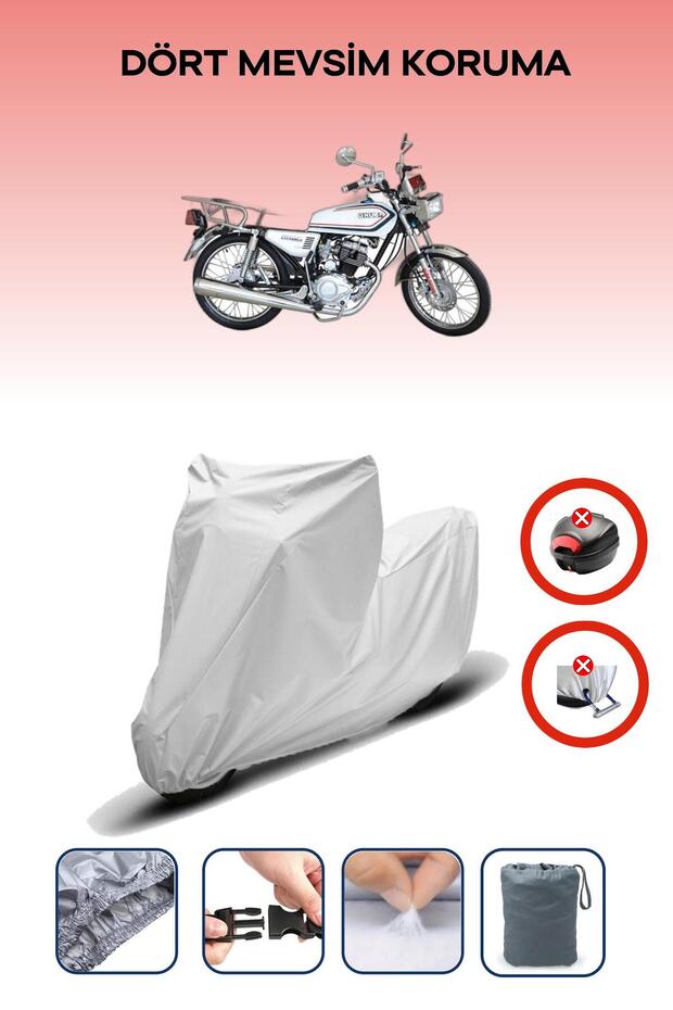 Gray Rear Bag Lock Incompatible with Kuba Cheetah 100R Compatible Motorcycle Tarpaulin, 4 Seasons