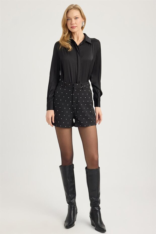 Mini Simli Şort - 1