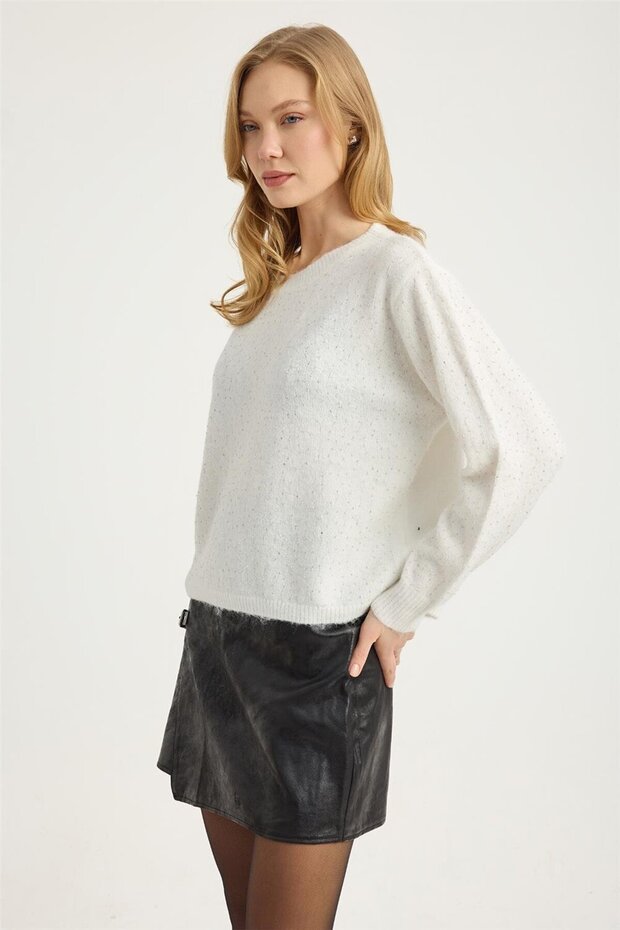 Kırma Boncuklu Triko - 2