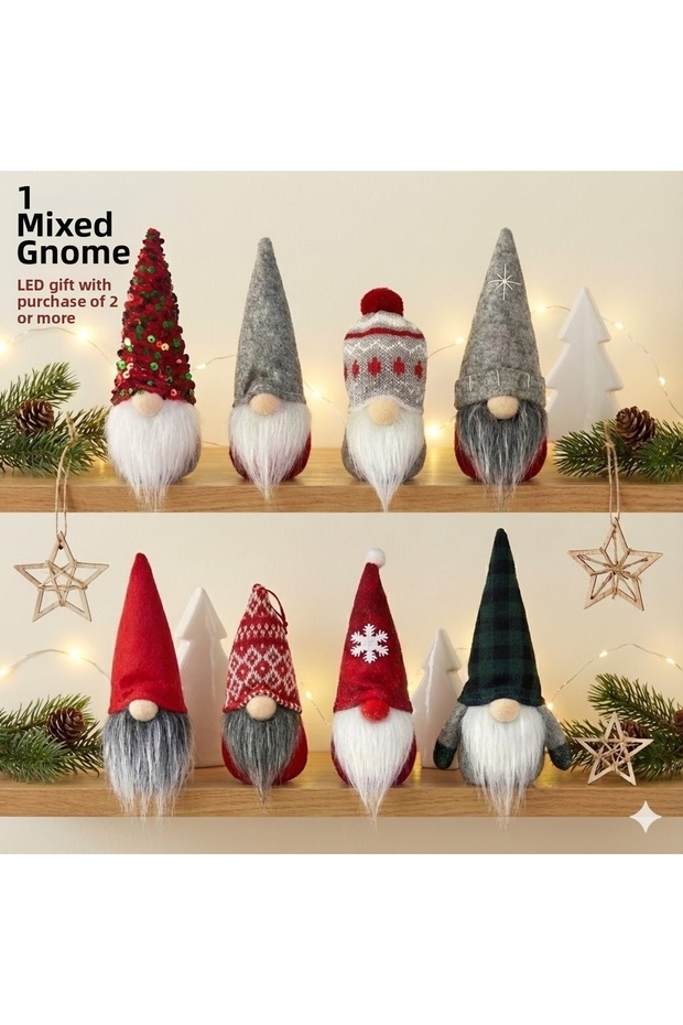 Christmas Ornament Gnome Scandinavian Lucky Dwarf 1 Piece Mixed Shipped 14 cm