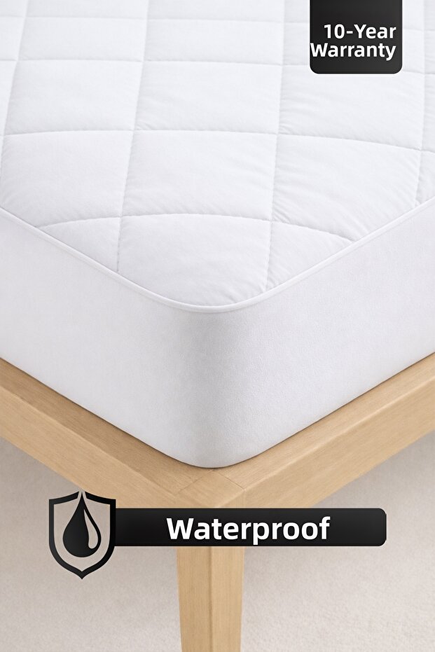 Soft Quilted Fitted Waterproof Full Edge Mattress Protector Mattress Cover | Single Double King Size Baby Child