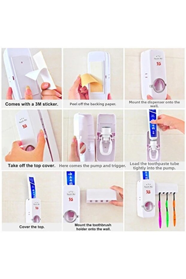 حامل فرشاة عصارة معجون الأسنان - 2