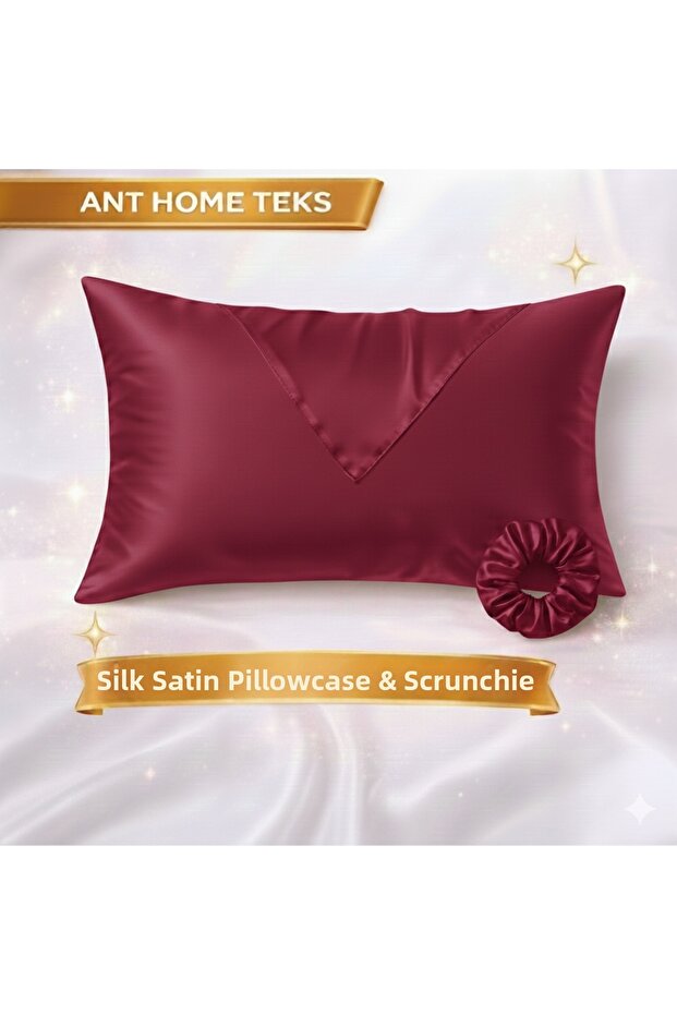 Mini Set Single Silky Satin Pillowcase + Buckle for Curly and Straight Hair