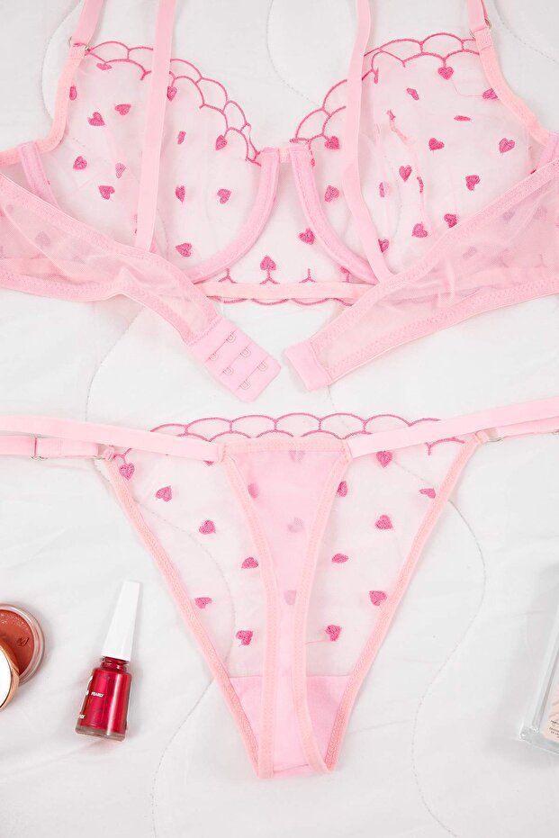 Pudra Brode Heart Large Size Underwear Set Tbbaw26Dg00008 - 3