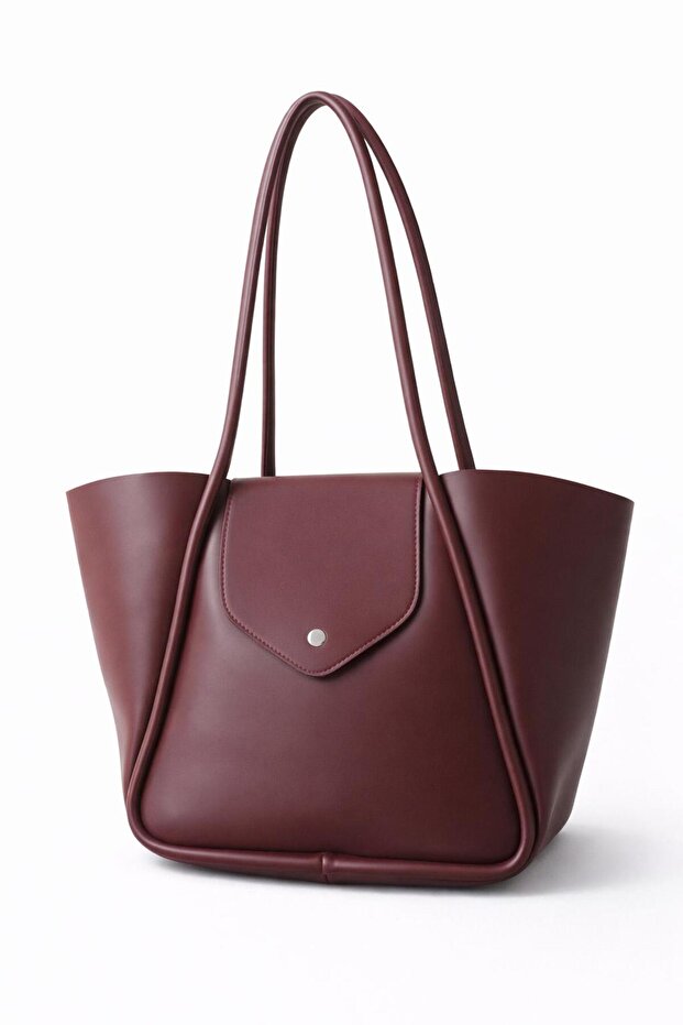 Dolviz Burgundy Shoulder Bag with Makeup Bag