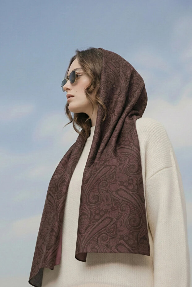 شال جاكار بنمط عرقي - 3