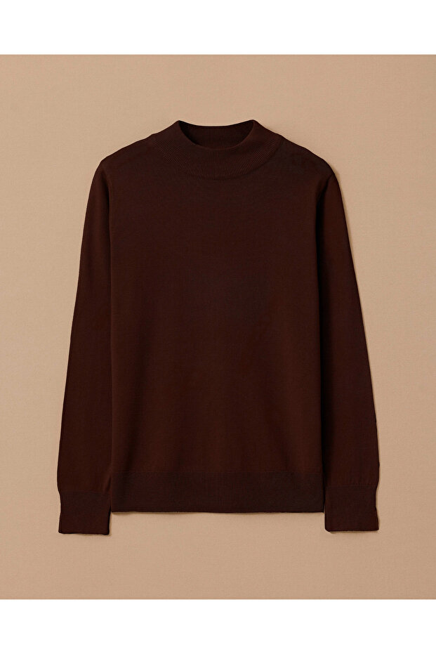 Yarım Balıkçı Yaka Basic Triko Bluz - 6