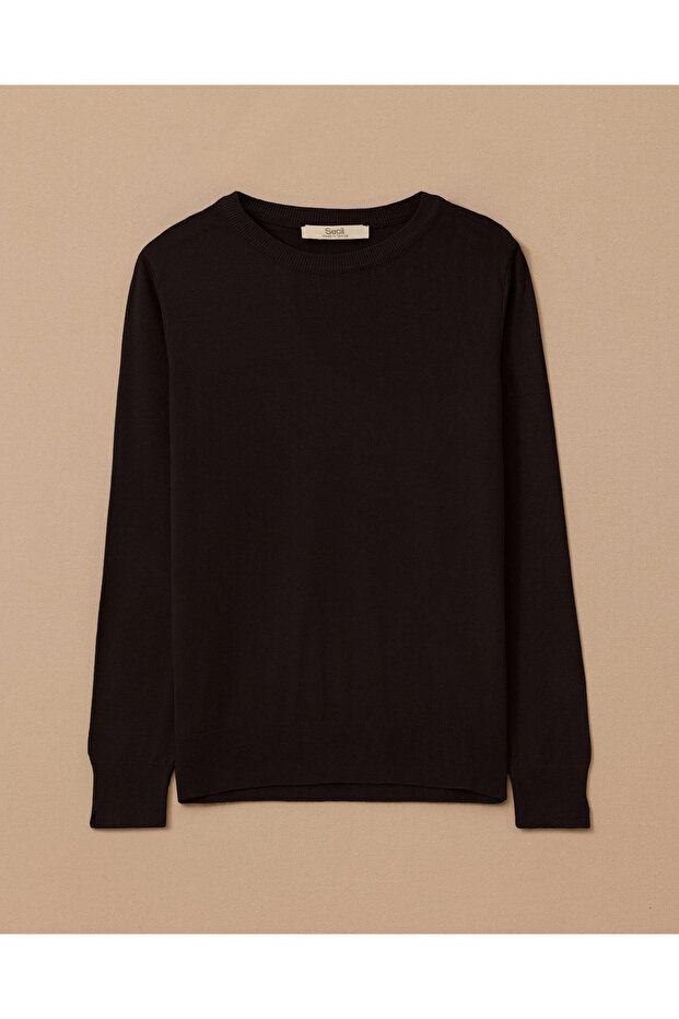 Sıfır Yaka Basic Triko Bluz - 3