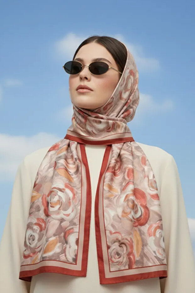 سلسلة شالات قماشية منقوشة من القطن الناعم - 3