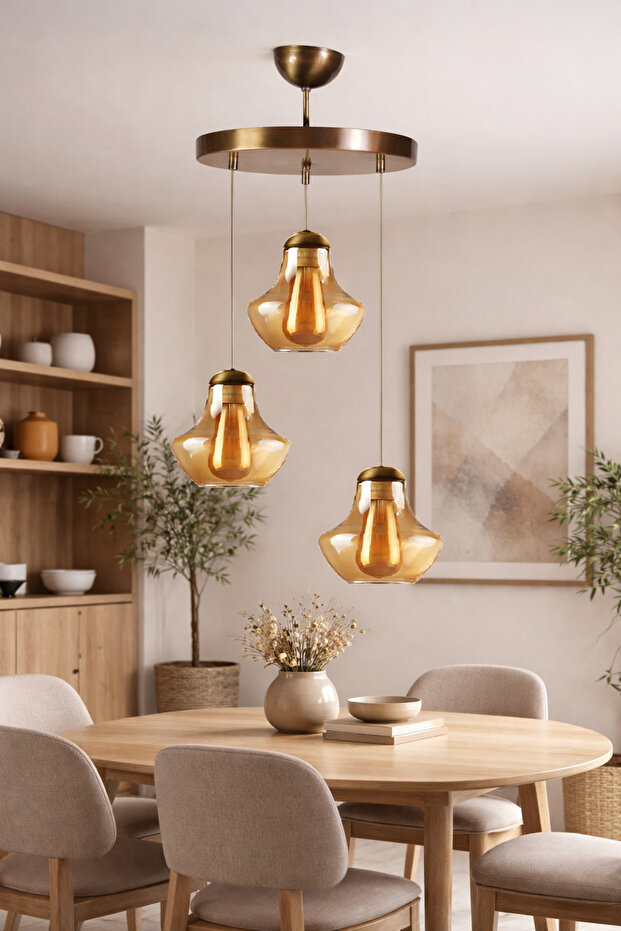 Sarkıt Avize 3 Lü Balcam - 1