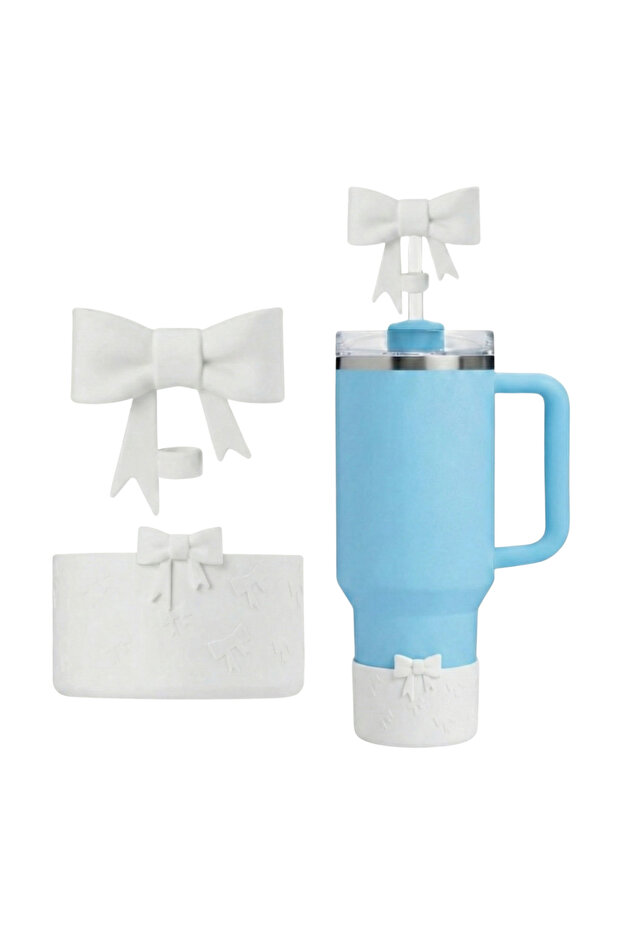 New Generation Thermos with Straw Compatible with Bowknot Base + Bowknot 1.18 0.89