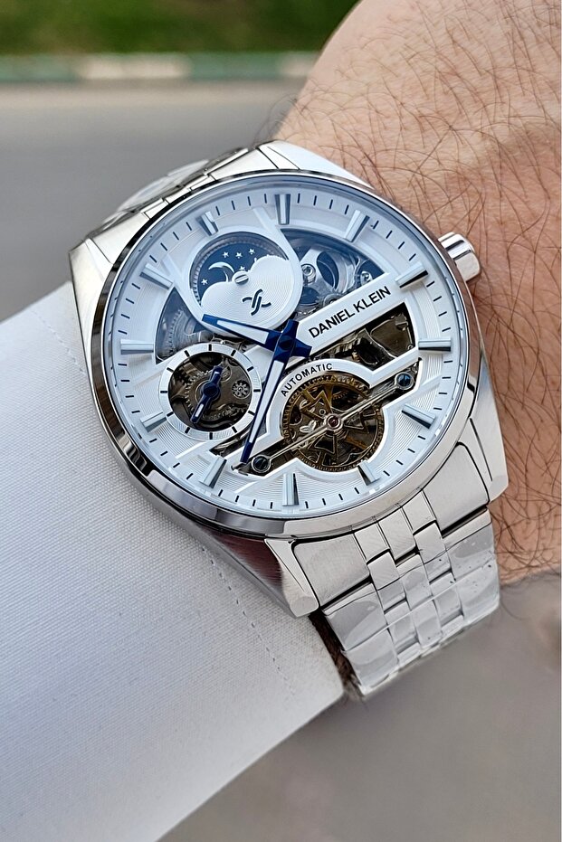 43mm Functional Men's Wristwatch with Grey Color Adjustable Strap