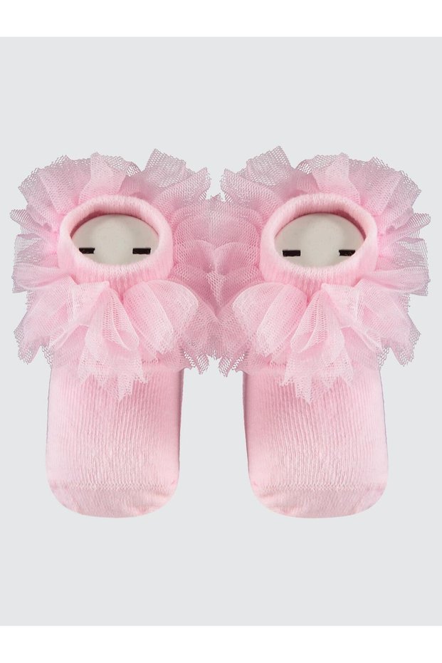 Tulle Pack Socks 0-24 Months Baby Girl Socks - Pink