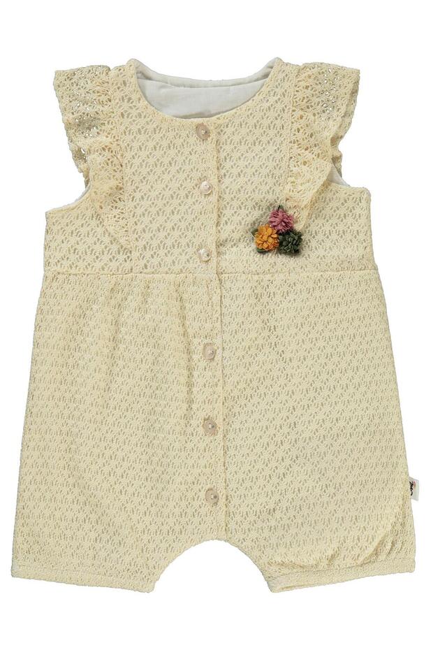 Lace 6-18 Months Jumpsuit - Ecru