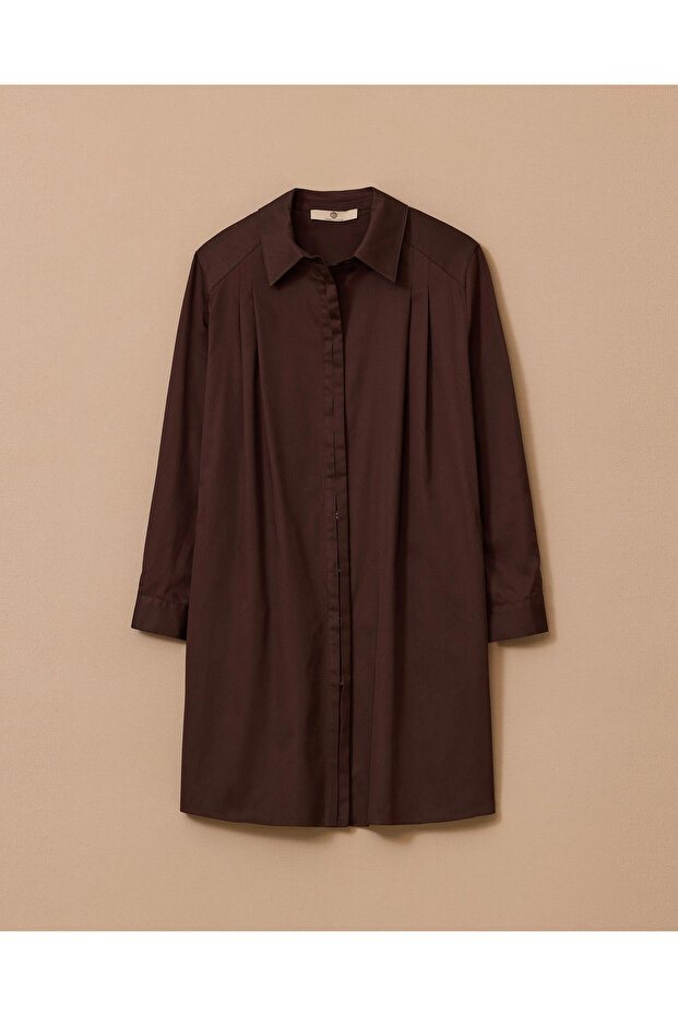 Omuz Pileli Oversize Tunik - 6