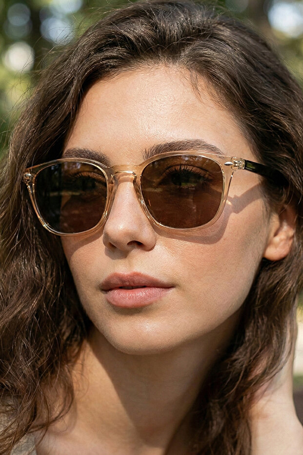 Polarized Unisex Sunglasses 1372 C2054 - Tr90 Flexible Durable Frame, Italian Varnish