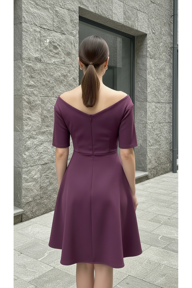 A-Line Mini Elbise - 3