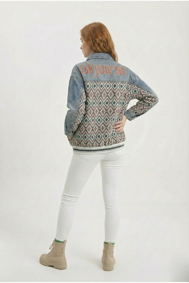 Patchwork Kot Ceket - 2