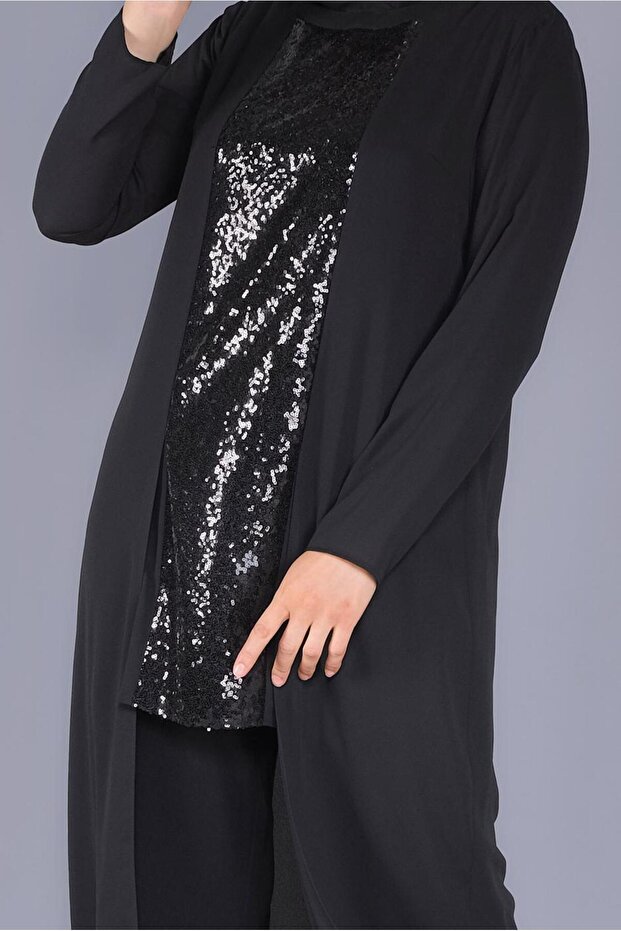 PULLU ŞİFON TUNİK 40886 - 4