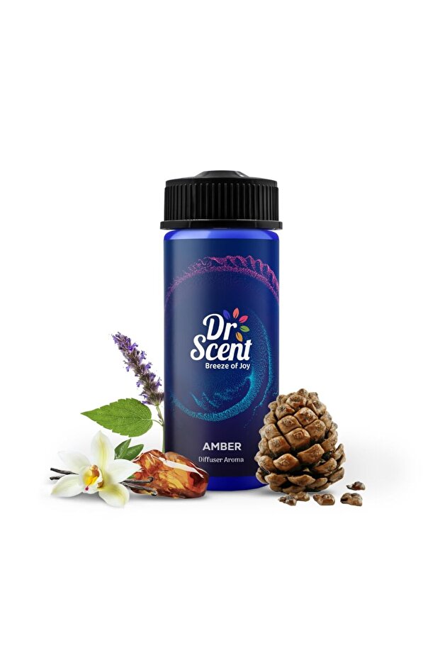 Amber Diffuser Aroma Oil – Patchouli, Amber & Vanilla with Cedar Wood Notes 170ml