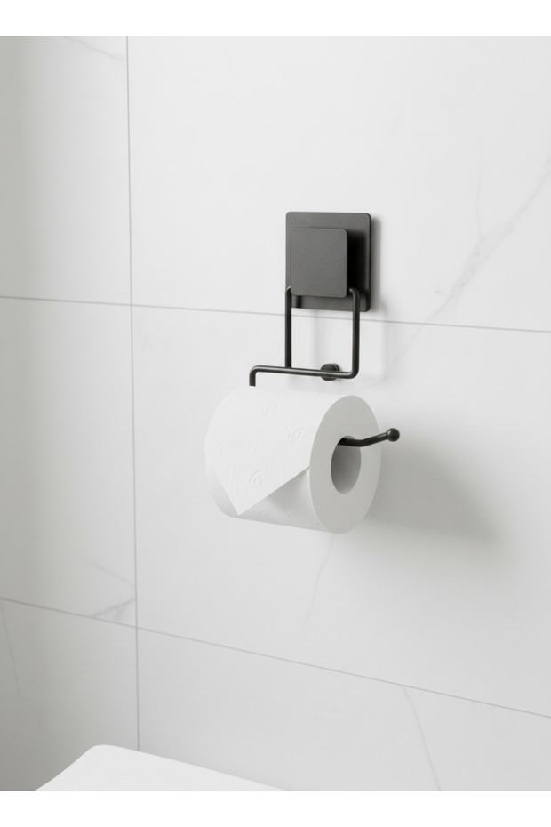 Eloria Fix Adhesive Toilet Paper Holder – No Drilling, Strong Adhesive, Rustproof Metal