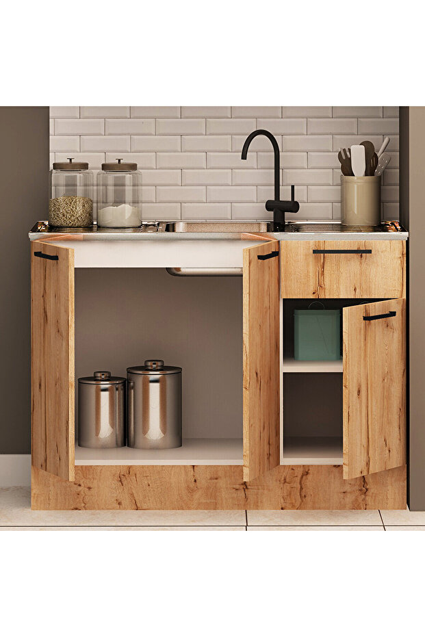 120 Cm Paris Mini Evyeli Mutfak Alt - 2