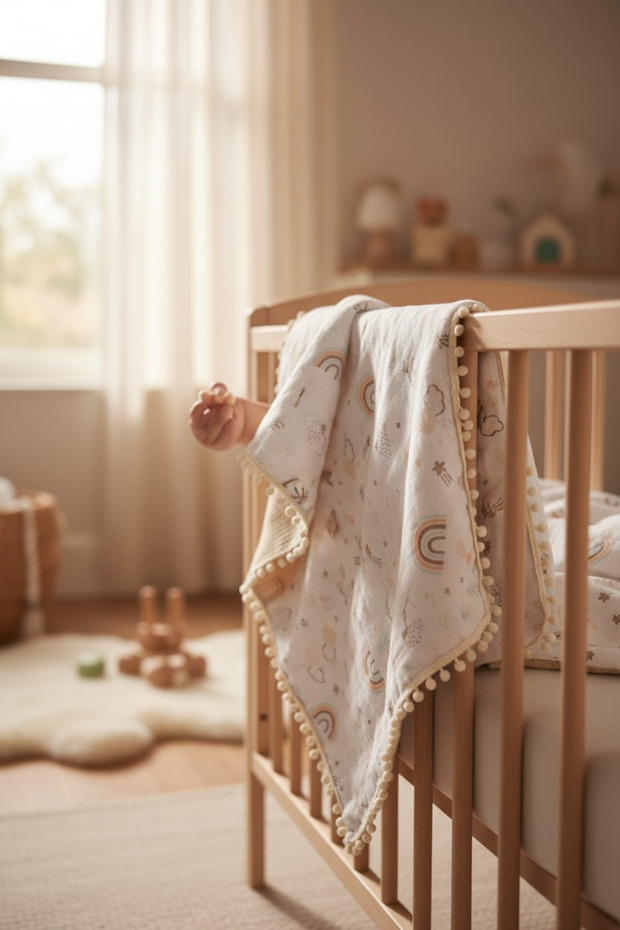 100% Cotton Multi-Purpose Double Layer Muslin Blanket (80X100)