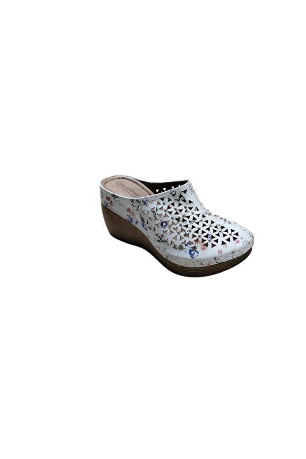 High Sole Orthopedic Women's Sabo Slippers Heel Height 9.5 cm 9102