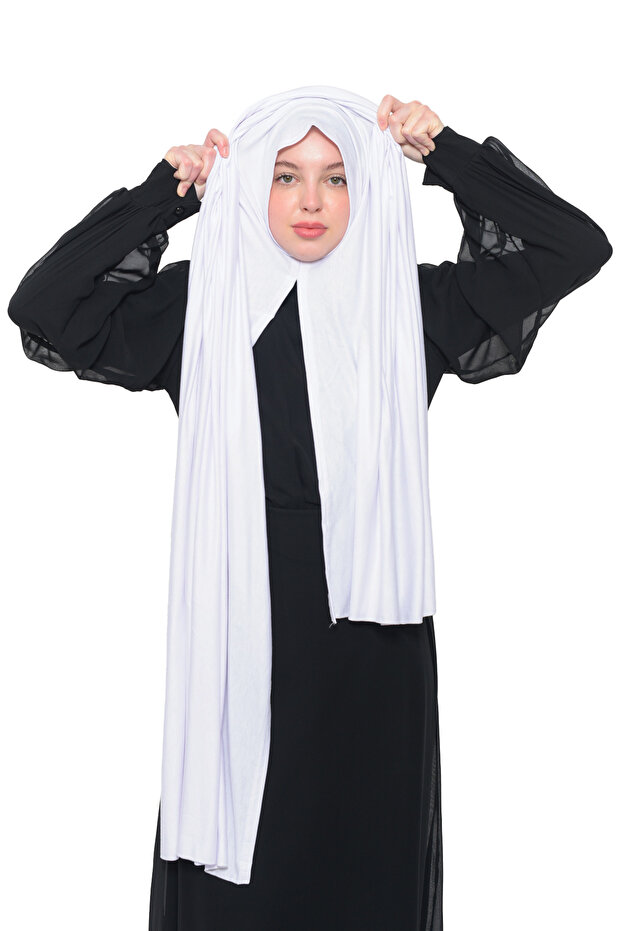 Ready Practical Snap-on Luxury Organic Flat Combed Wrap Cross Aligned White