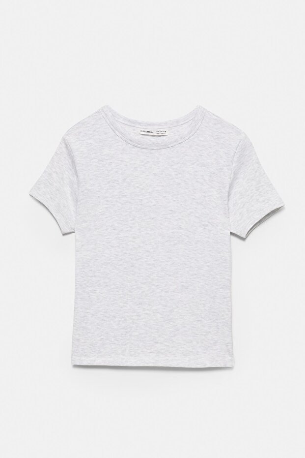 Basic vücuda oturan t-shirt - 6