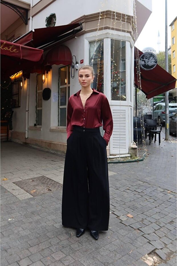 Basic Saten Gömlek - 2