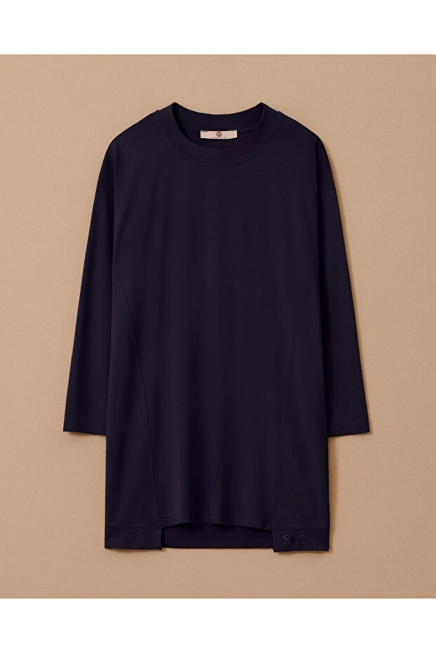 Sıfır Yaka Basic Tunik - 6