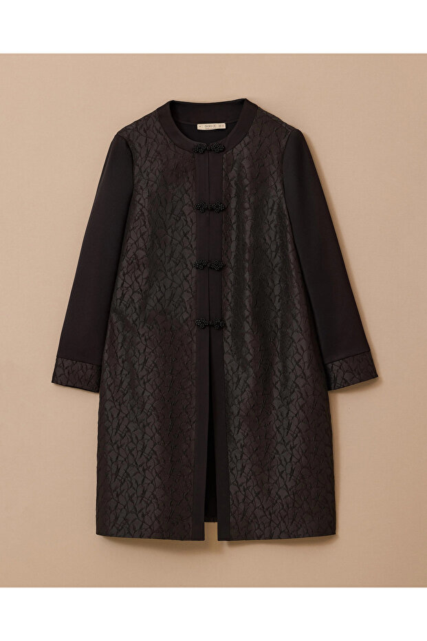 بدلة جاكار منقوشة كبيرة الحجم - 5