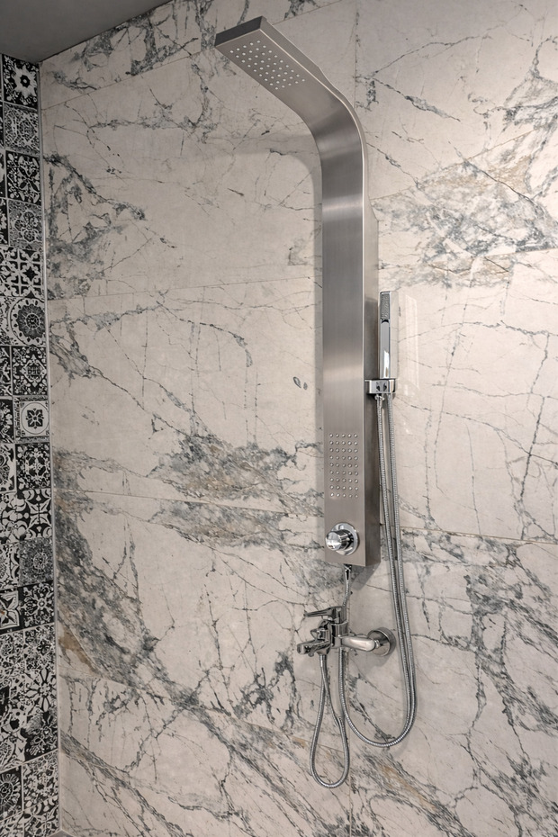 Allimo Paslanmaz Batarya Üzeri Kulanım Panel Duş - 1