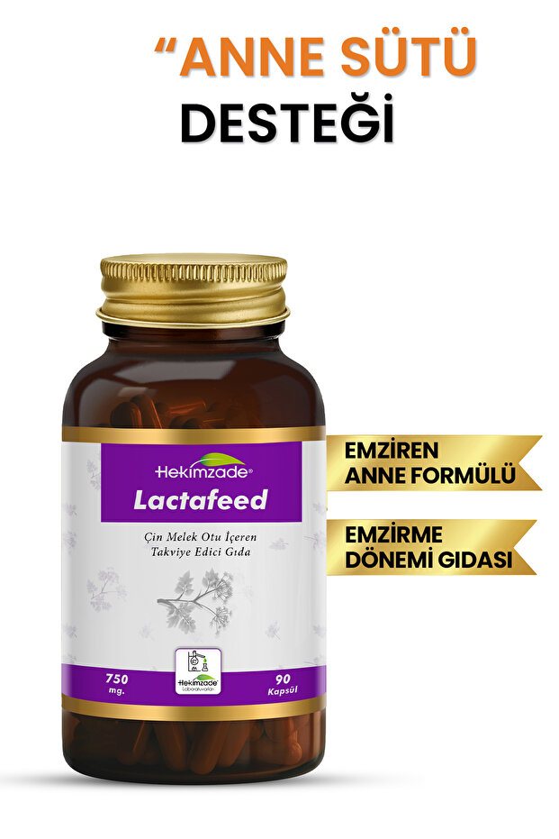 LACTAFEED – Anne Sütü Desteği İçin Çin Melek Otu İçeren Takviye Edici Gıda 90 Kapsül 750mg - 2