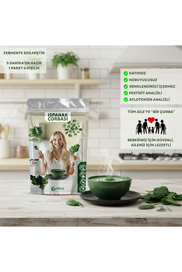 Sebzeli Çorba Seti 1 Paket (4 Porsiyon) Pestisitsiz - Bebek, Çocuk ve Yetişkin Beslenmesine Uygun - 4