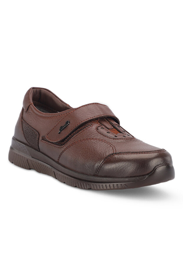 Golden-G Women's Leather Hallux Shoes Tan