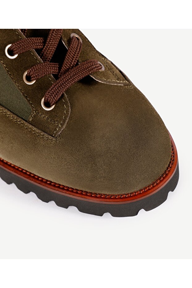 Retro Kalın Tabanlı Deri Bot - 3