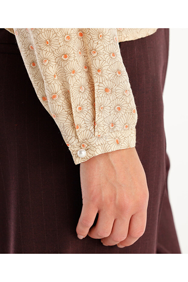 Çift Düğmeli Gömlek - 5