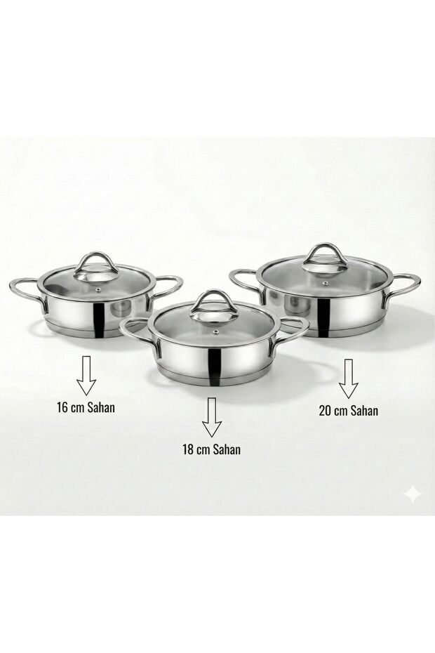 NEO 6 Parça Sahan Seti Sade - 2