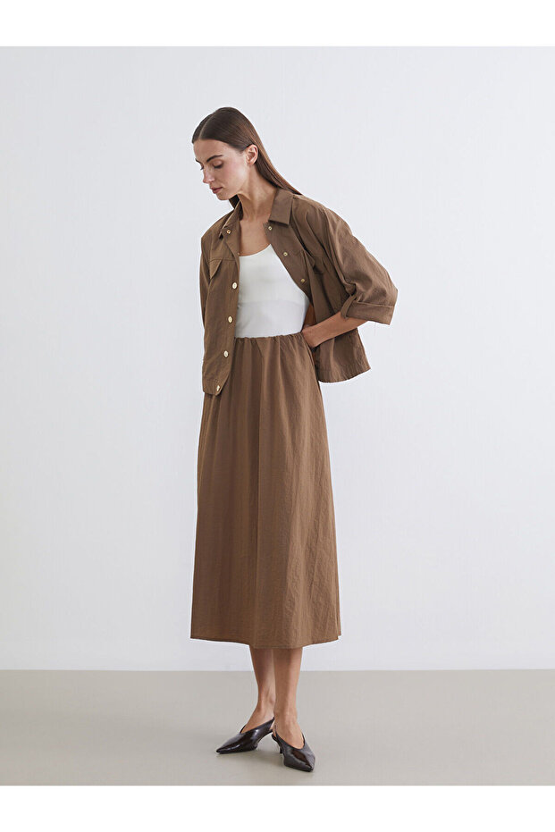 Elastic Waist Skirt