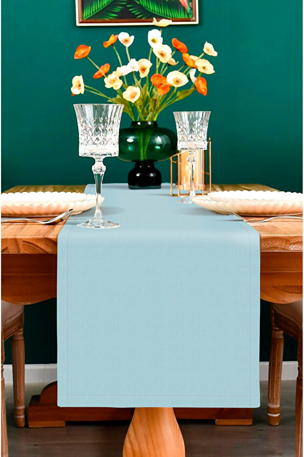 Canvas Liquid-Proof Stain-Proof Runner Blue 40 X 150cm