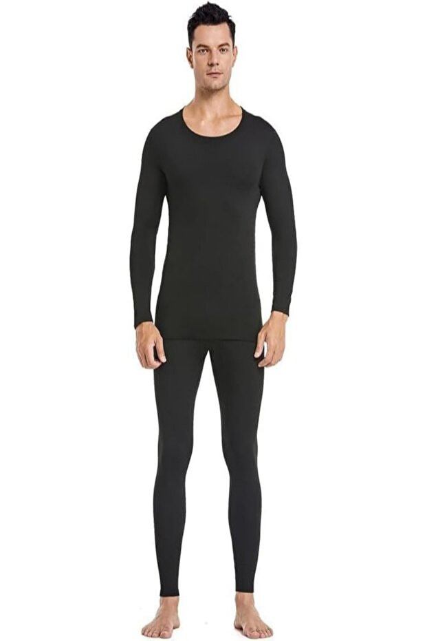 Men's Thermal Underwear Soft Comfortable Base Layer Set with Heat Retention for Cold Weather